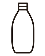 シンプルなペットボトルのイラスト