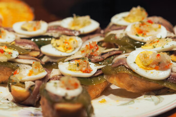Pintxos in San Sebastian, Spain 
