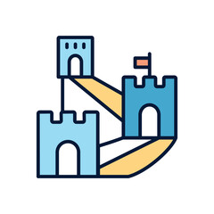 Great wall of china Vector icon
