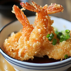 A Crunchy Japanese Tempura with Ponzu Sauce