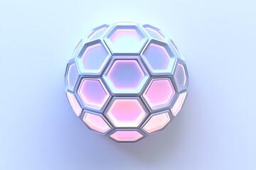 Fototapeta premium 3D Decorative Light Diffuser with a Futuristic Aesthetic.