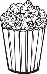 popcorn in white box