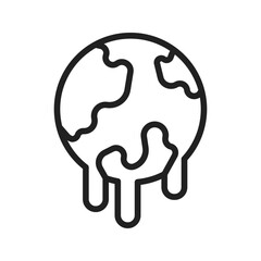 Climate Change icon vector image. Suitable for mobile apps, web apps and print media.