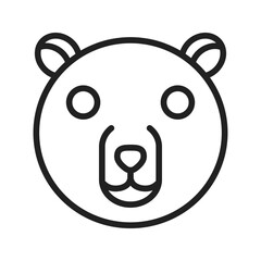 Polar Bear icon vector image. Suitable for mobile apps, web apps and print media.