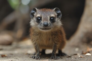 Obraz premium Adorable Young Golden Mouse Lemur Portrait