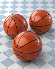 Obraz premium Bunch of basket balls