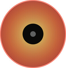 Radial Gradient Pattern Art illustrations.