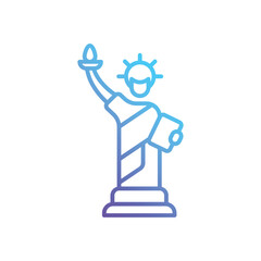 Statue of liberty Vector icon