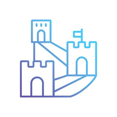 Great wall of china Vector icon