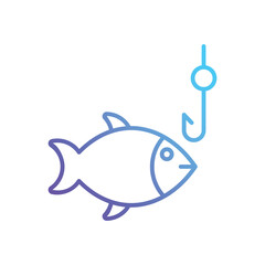 Fototapeta premium Fishing Vector icon