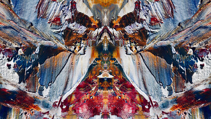 Abstract art background . Hand painting artwork on canvas .