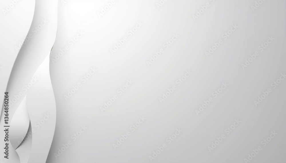 Poster abstract white background with flowing curves for design use
