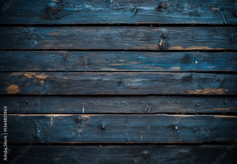 Poster dark wood planks background with distressed texture and rustic look