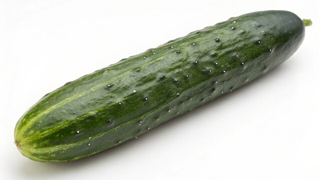 Dutch cucumber on a white background