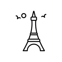 Eiffel tower Vector icon