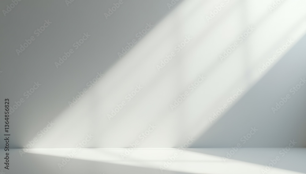 Poster soft light shadows on a minimalist background