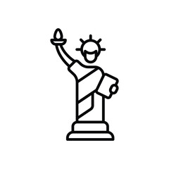 Statue of liberty Vector icon