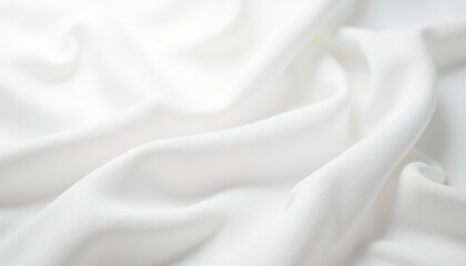 Obraz premium Soft White Fabric Drapery Textured Background 