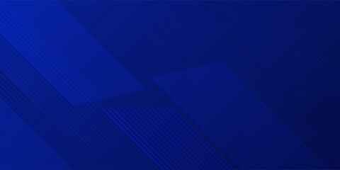 Obraz premium Abstract blue background. Modern simple blue geometric design. Minimal shapes. Suit for booklet, brochure, banner, poster, website, flyer, cover, corporate, backdrop. Vector illustration