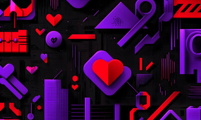Colorful Abstract Shapes and Patterns for Creative Background Design
