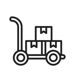 Cart icon vector image. Suitable for mobile apps, web apps and print media.