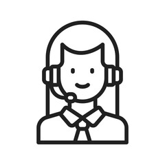 Customer Support icon vector image. Suitable for mobile apps, web apps and print media.