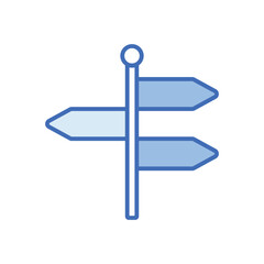 Street sign Vector icon
