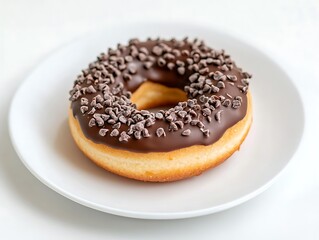 donat with chocolate