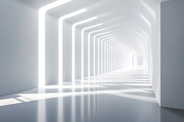 Obraz premium Abstract white background. Minimal geometri