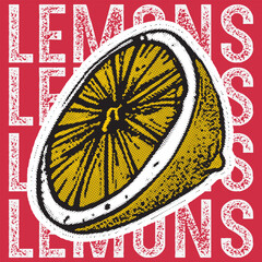 Lemon Pop Art Repetition