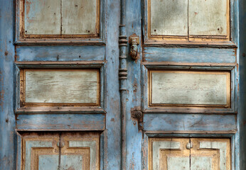 Old Door with Hand Knocker