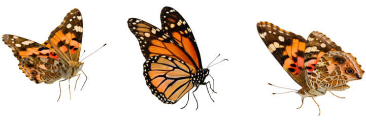 beautiful butterfly isolated on white