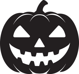 Halloween pumpkin icon, halloween pumpkin silhouette vector 