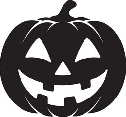 Halloween pumpkin icon, halloween pumpkin silhouette vector 