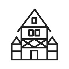 House icon vector image. Suitable for mobile apps, web apps and print media.