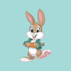 easter bunny with easter egg