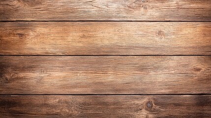 Naklejka premium A rustic wooden plank wall with warm tones, perfect for casual and bohemian fashion styles with space for captions,