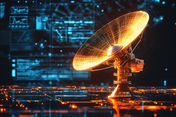 3d rendering of growing diagram. stylized