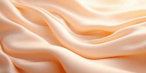 Fototapeta premium Soft Fluid Waves in Light Peach and Gold, with Subtle Texture and Movement A soothing and soft abstract background