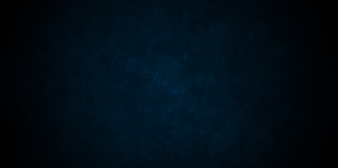Abstract dark Blue background with grunge backdrop texture, smooth plaster painted mottled blue grunge wall studio background, bright ink and watercolor textures black paper.