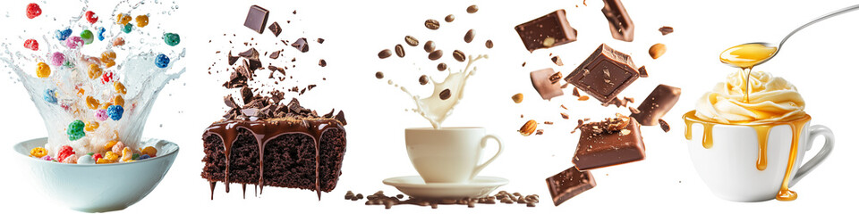 Fototapeta premium png set Sweet Indulgence – The Art of Chocolate & Pastry
