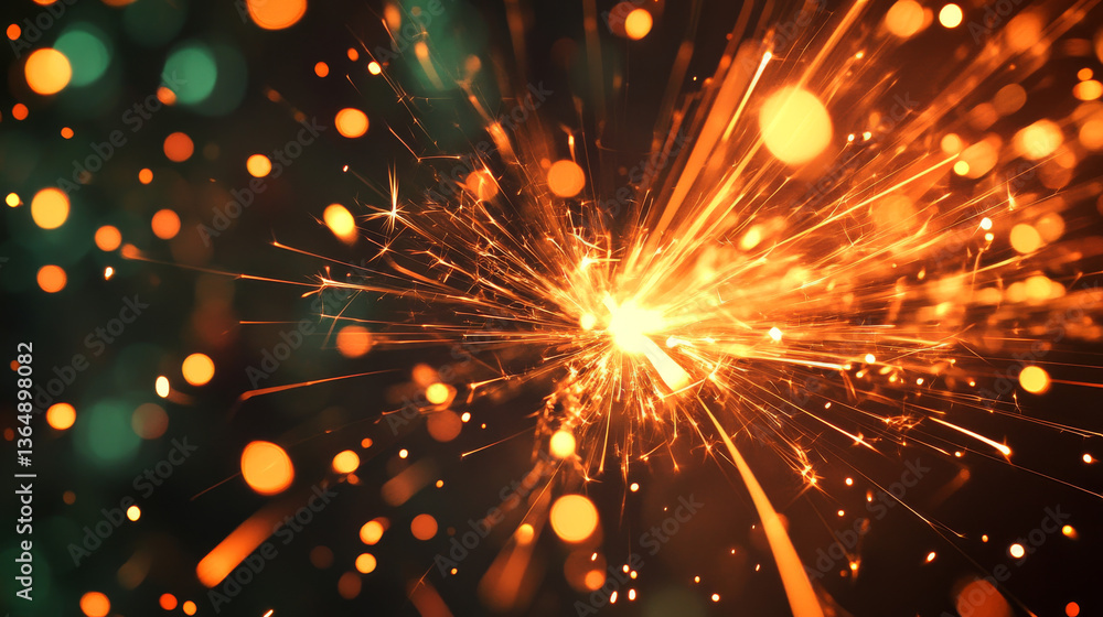 Aufkleber sparks in motion with blur, speed light effect. flare with green lines perspective view. overlay zoo