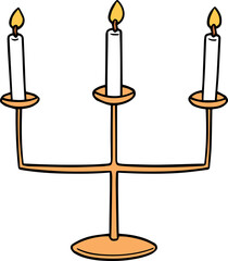 Illustration of candlestick
