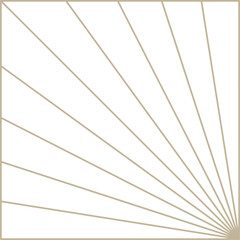 Monoline Art Deco Geometric Design Element