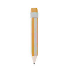 3D Pencil Icon – Classic Office Writing Tool