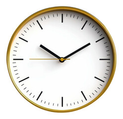 Clock displaying time in minimalist style interior digital modern cut out