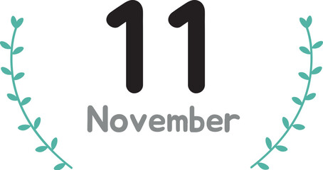 11월숫자