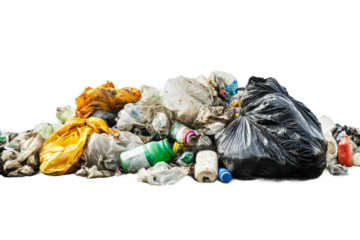 Waste management awareness urban area cleanliness perspective cut out