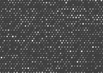 Black and grey small halftone dots abstract hi-tech background. Vector minimal geometry design