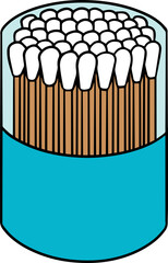 Illustration of cotton swab

